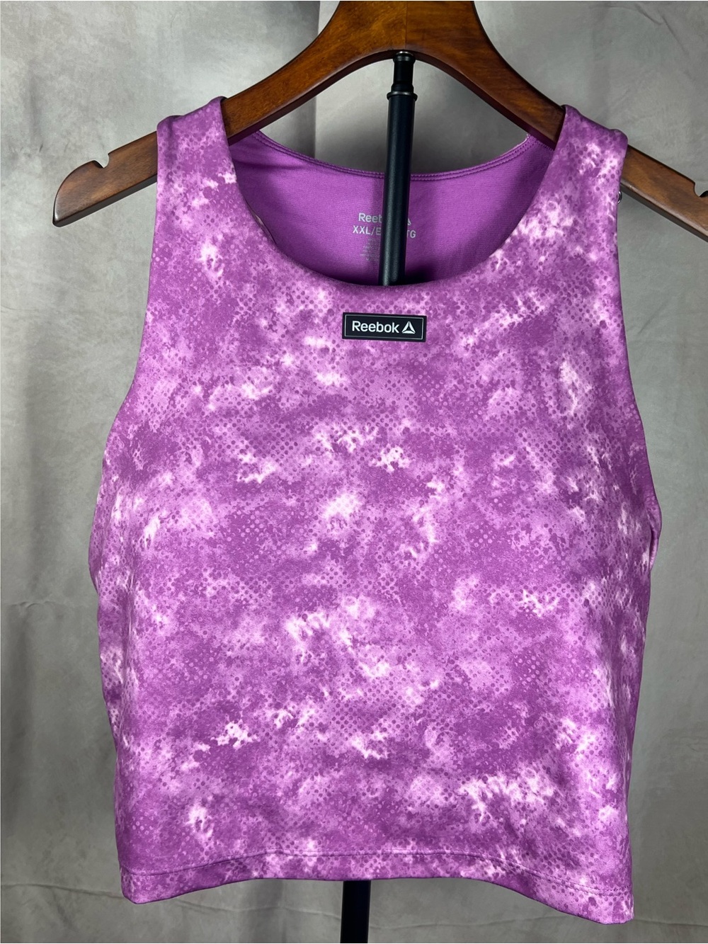 Reebok Purple Abstract Racerback Workout Tank Top Size XXL